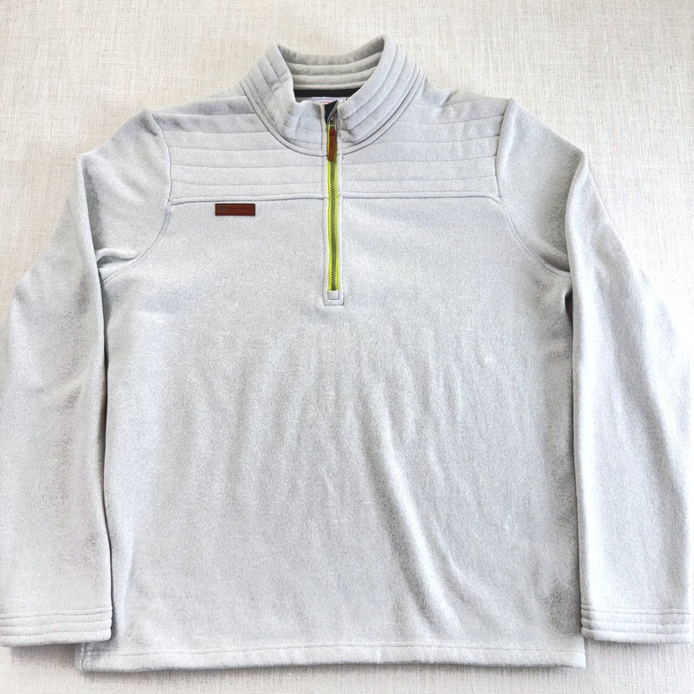 Obermeyer‎ Heritage Collection Mens XL Gray Quarter Zip Pullover Sweater 27044